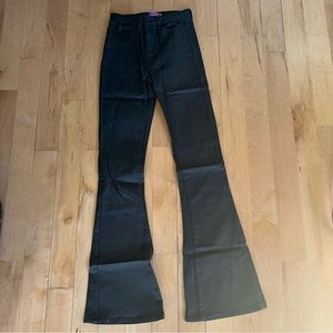 Edikted Leather Flare Pants